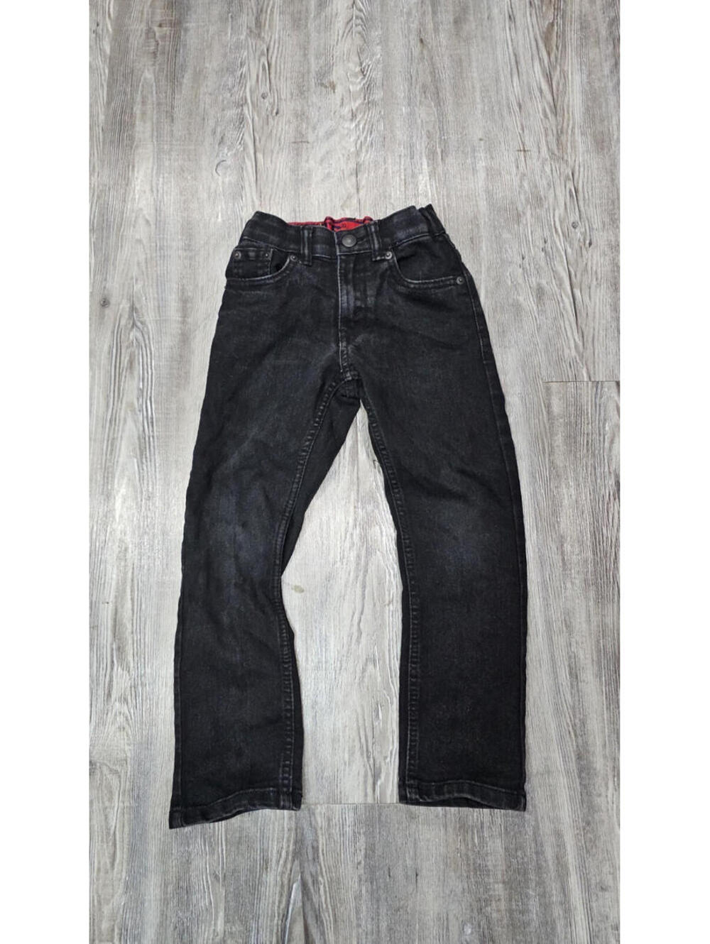 Levi's Kids Black Jeans Size 6 Regular Denim Pants Straight Fit